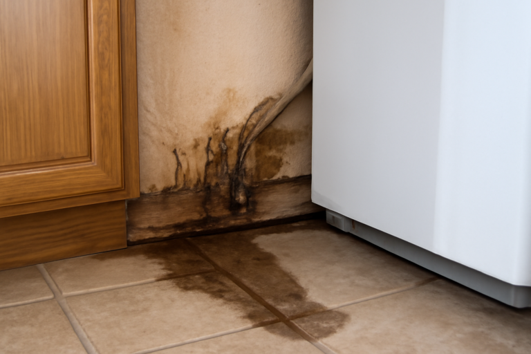 Refrigerator Water Line Leak Removal